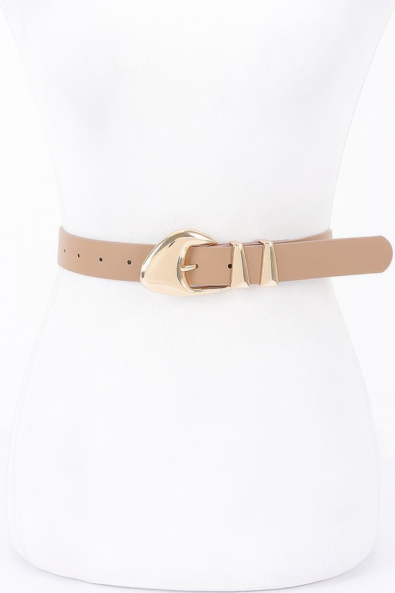 Faux Leather Multi Metal Buckle Belt | Mixtshop LLC