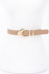 Faux Leather Multi Metal Buckle Belt | Mixtshop LLC