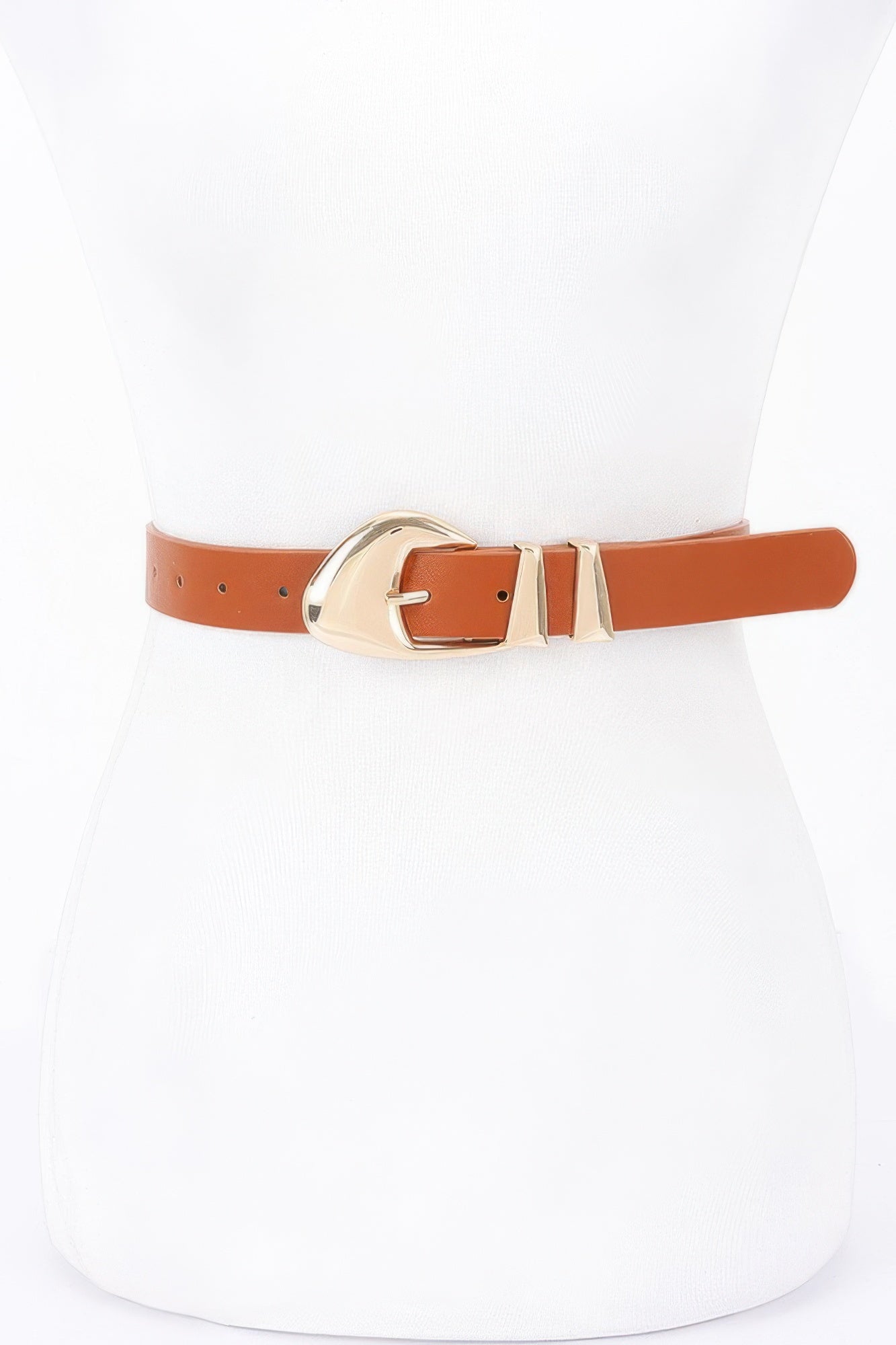 Faux Leather Multi Metal Buckle Belt | Mixtshop LLC