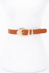 Faux Leather Multi Metal Buckle Belt | Mixtshop LLC