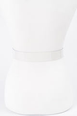 Heart Shape Metal Buckle Clear Belt | Mixtshop LLC