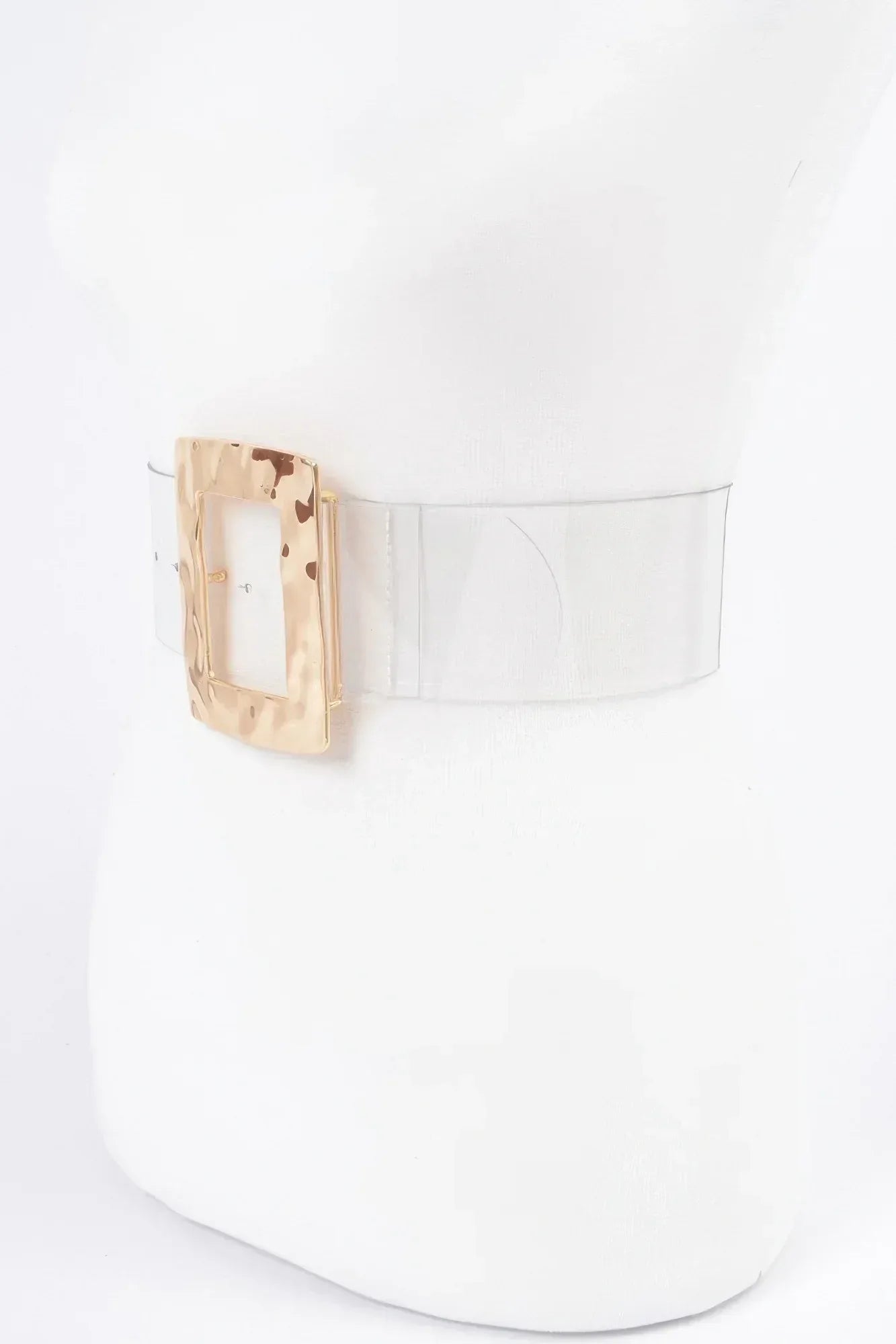 Rectangle Metal Buckle Clear Belt | Mixtshop LLC