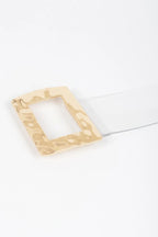 Rectangle Metal Buckle Clear Belt | Mixtshop LLC