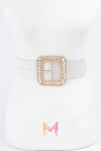 Stone Metal Buckle Clear Belt | Mixtshop LLC