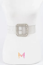 Stone Metal Buckle Clear Belt | Mixtshop LLC