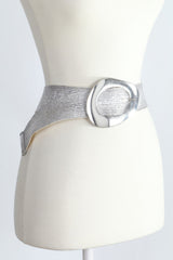 Vintage Metal Buckle Metallic Stretch Straw Belt | Mixtshop LLC