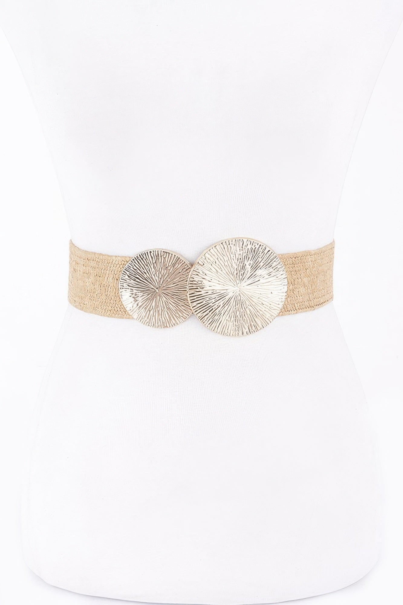 Round Metal Buckle Stretch Belt | Mixtshop LLC