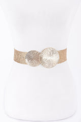 Round Metal Buckle Stretch Belt | Mixtshop LLC