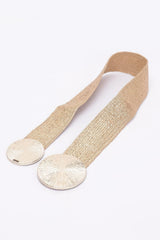 Round Metal Buckle Stretch Belt | Mixtshop LLC