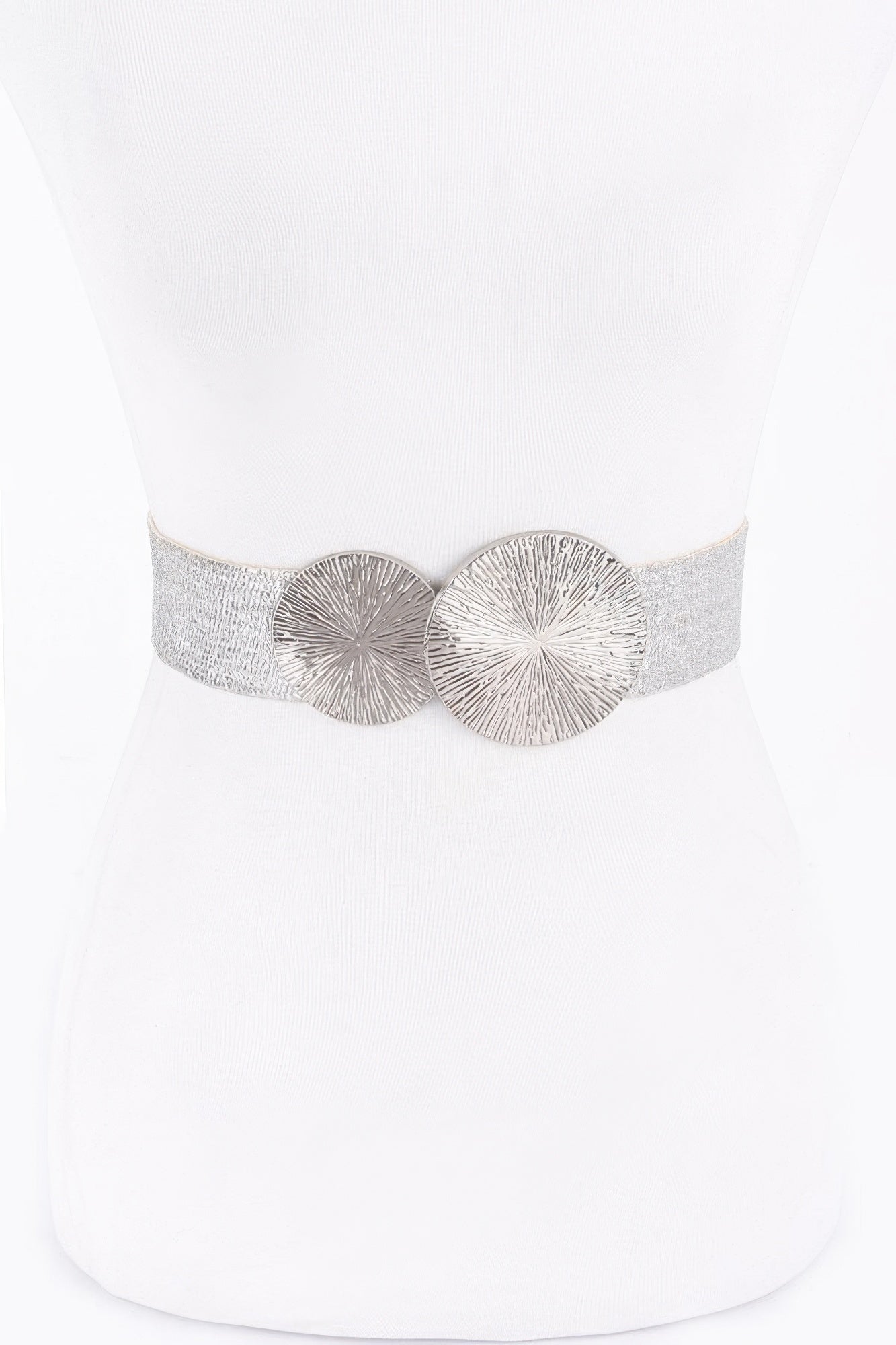 Round Metal Buckle Stretch Belt | Mixtshop LLC
