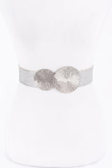 Round Metal Buckle Stretch Belt | Mixtshop LLC