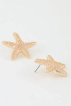 Hammered Starfish Stud Earrings | Mixtshop LLC