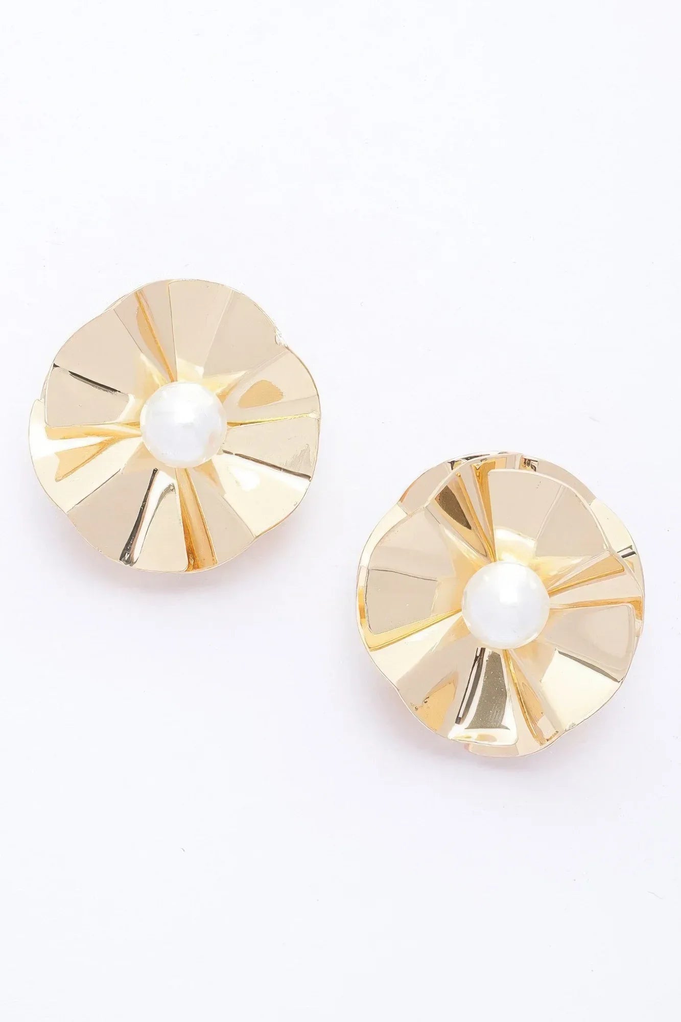 Faux Pearl Metal Earring | Mixtshop LLC Main image