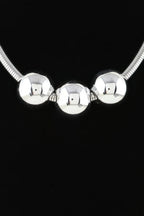 Triple Shiny Bead Statement Necklace | Mixtshop LLC