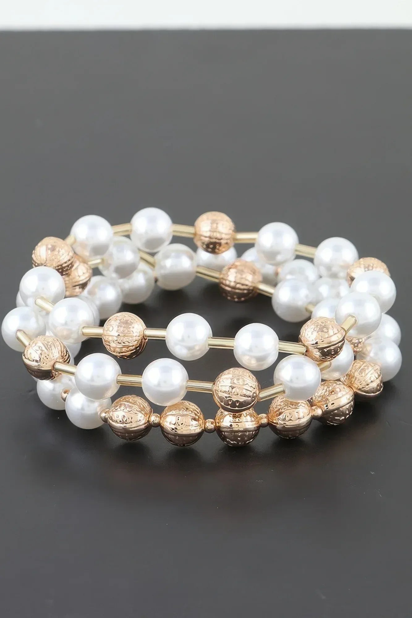 Multi Pearl Beaded Bracelet Secondary image