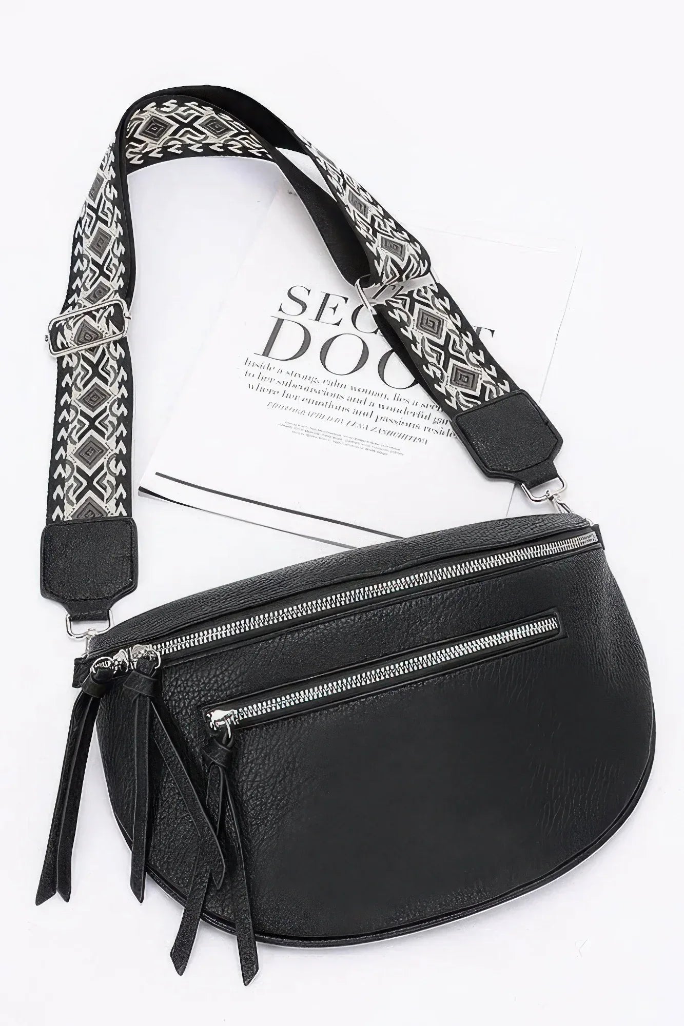 Faux Leather Crossbody Bag Belt | Mixtshop LLC