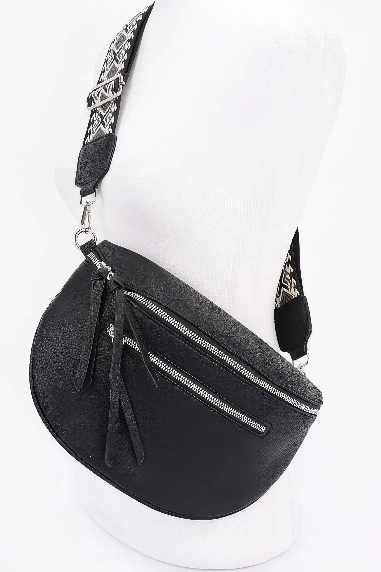 Faux Leather Crossbody Bag Belt | Mixtshop LLC
