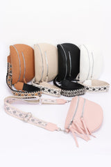 Faux Leather Crossbody Bag Belt | Mixtshop LLC