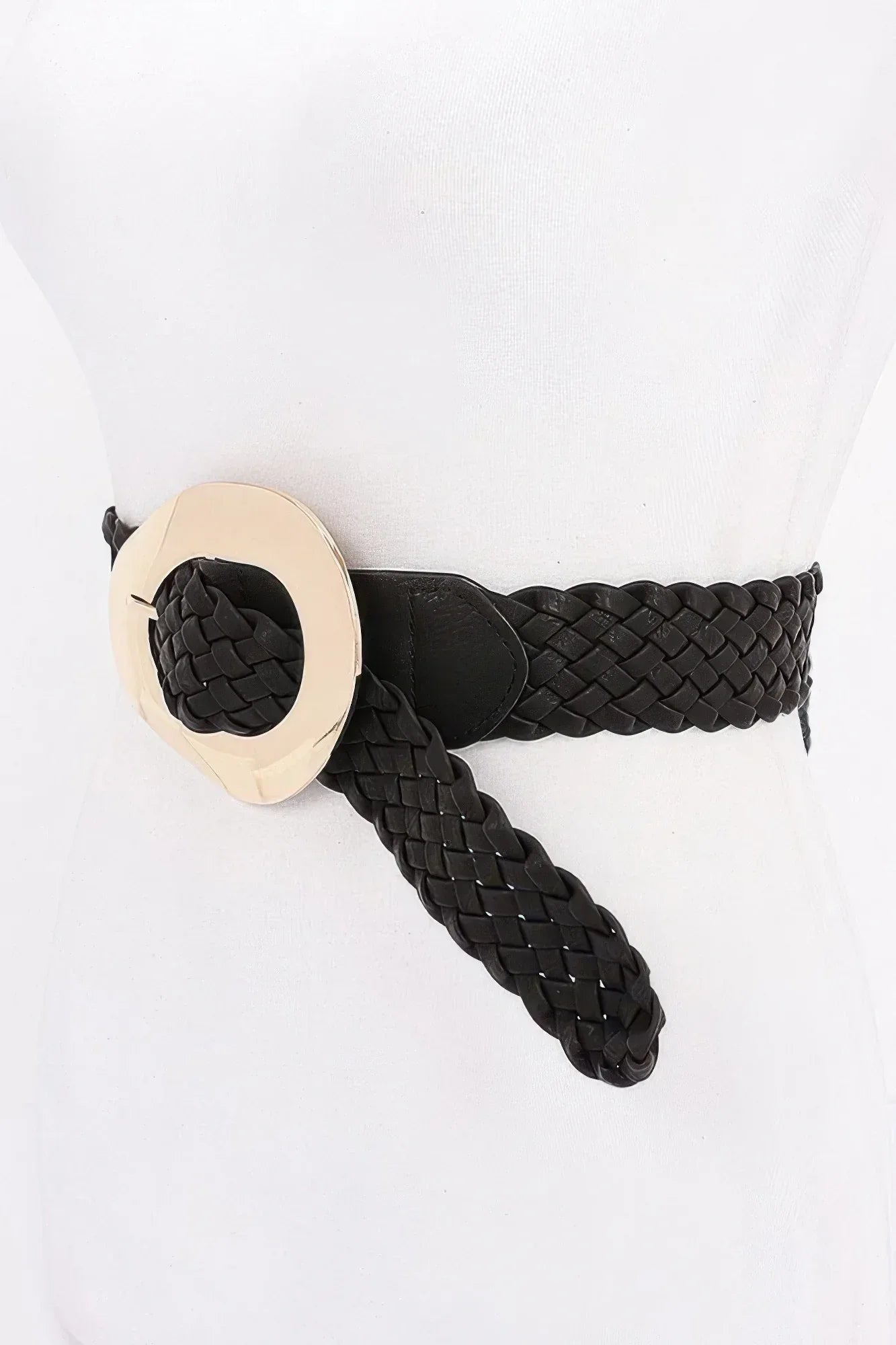 Metal Buckle Braided Belt Secondary image