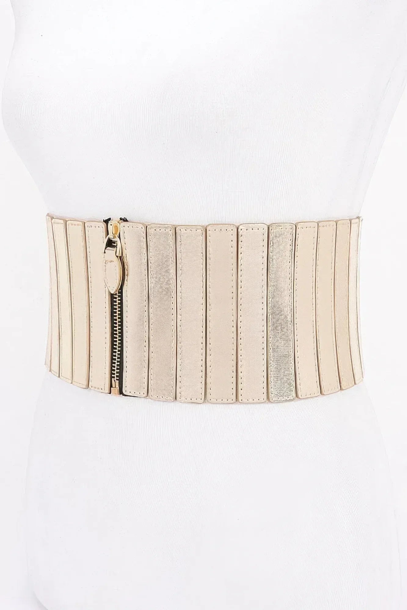 Multi Pu Zip Front Elastic Belt Secondary image
