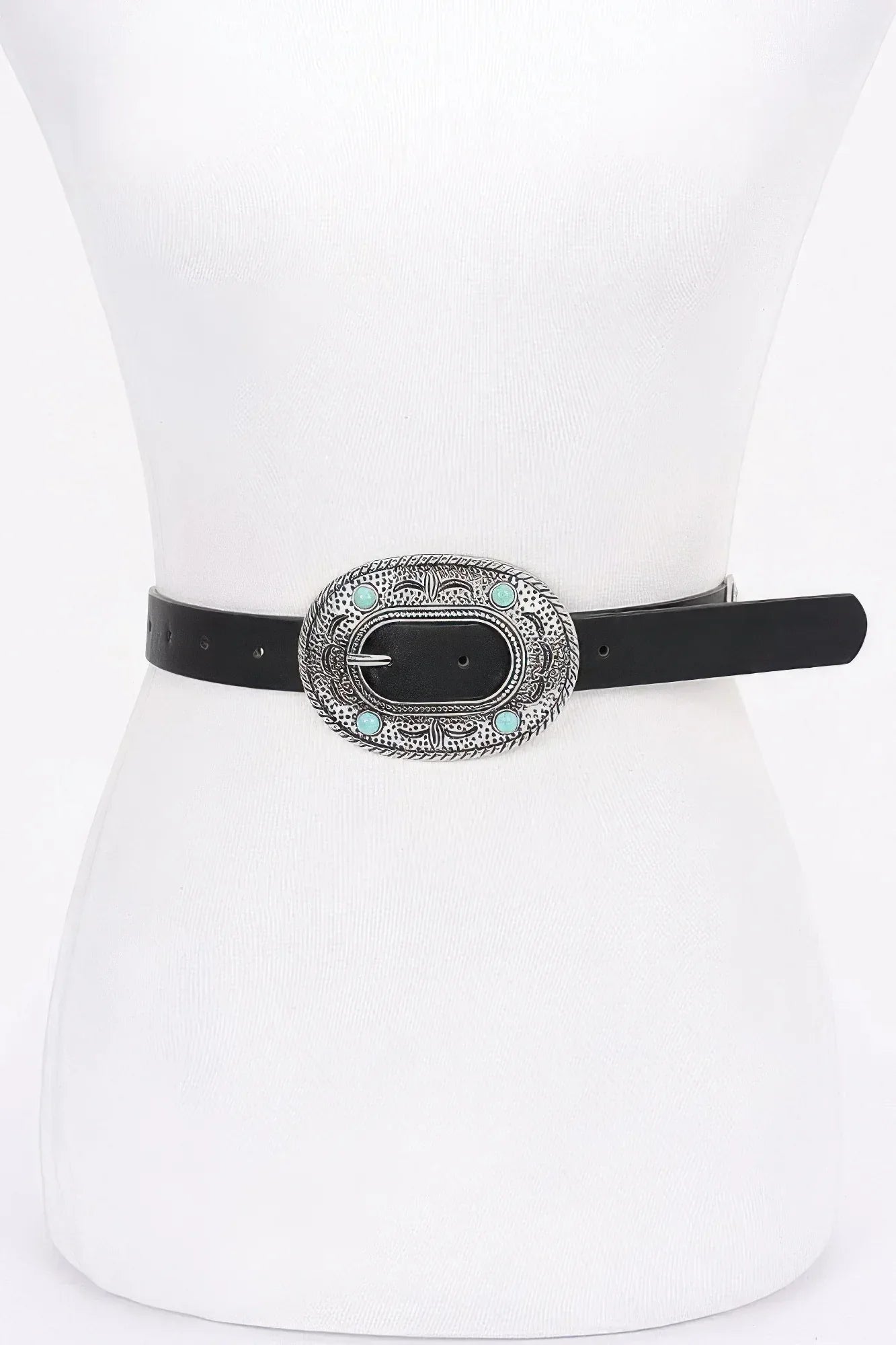 Multi Metal Vintage Pu Belt | Mixtshop LLC Main image