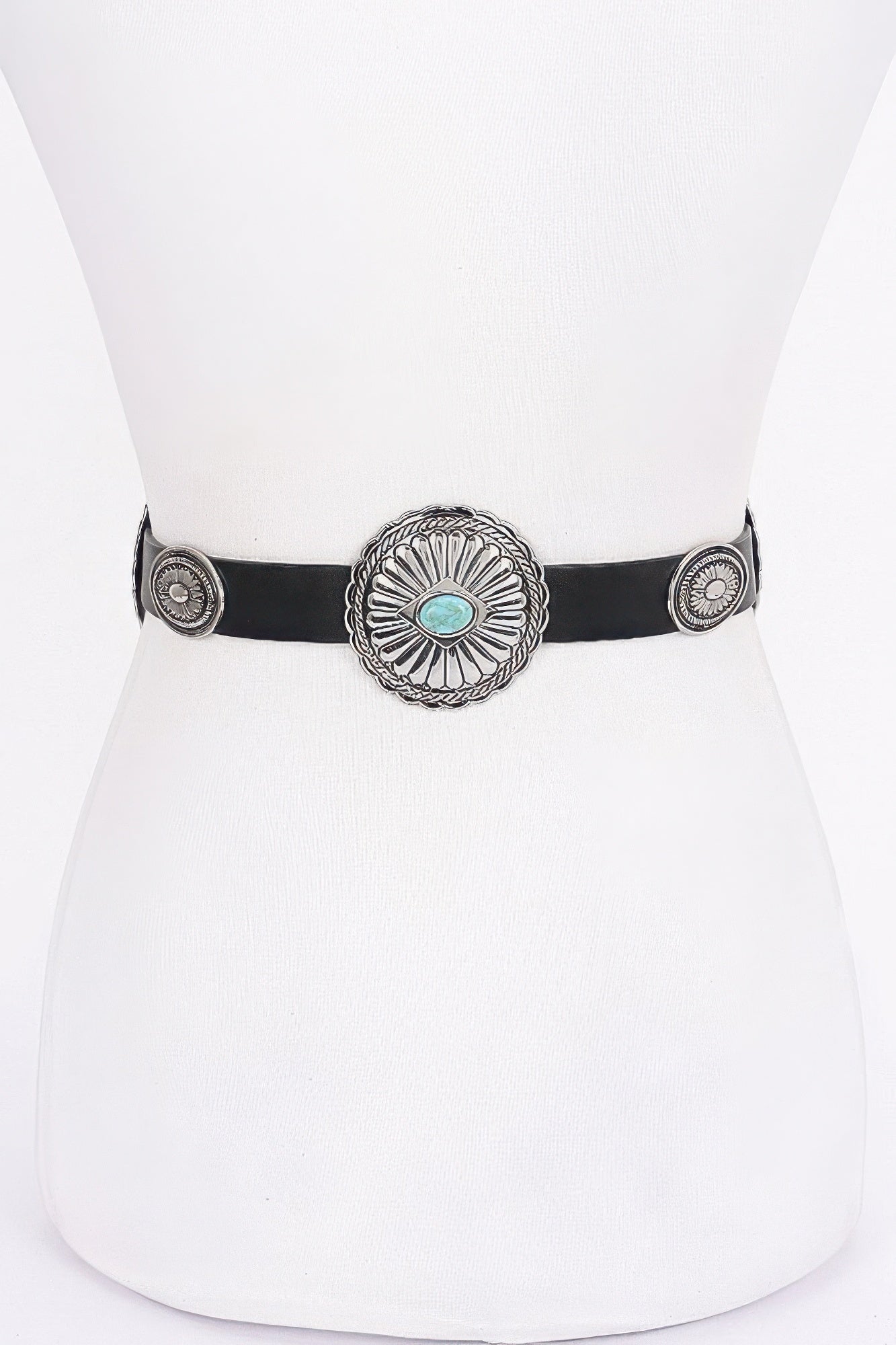 Multi Metal Vintage Pu Belt | Mixtshop LLC