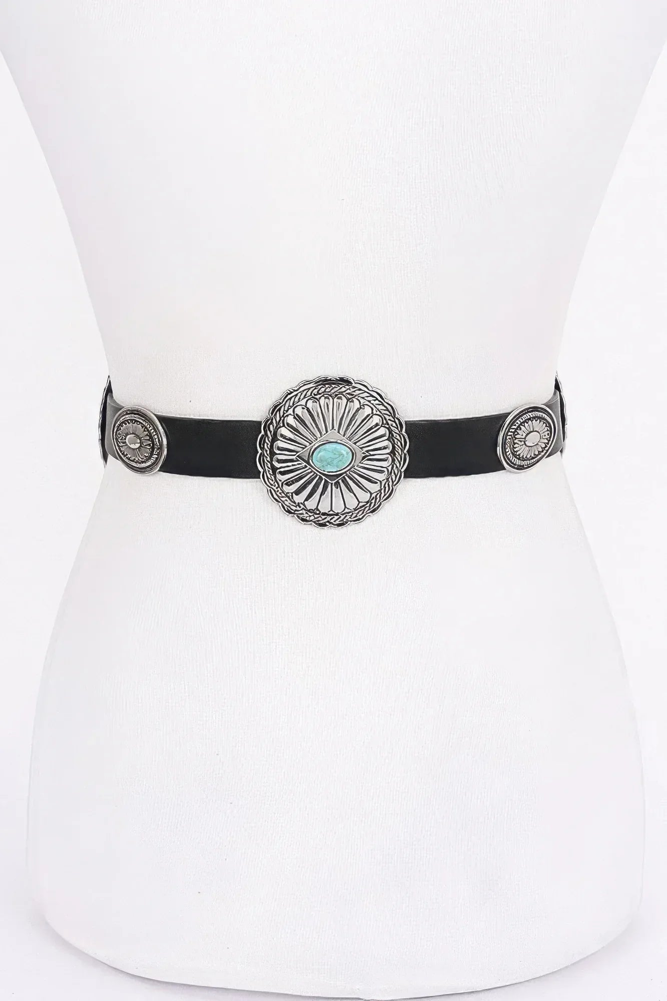 Multi Metal Vintage Pu Belt | Mixtshop LLC