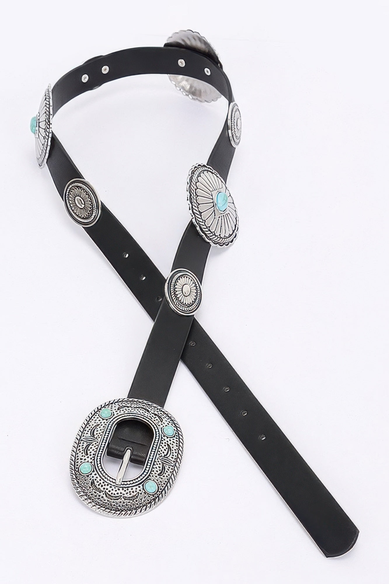 Multi Metal Vintage Pu Belt | Mixtshop LLC