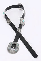 Multi Metal Vintage Pu Belt | Mixtshop LLC