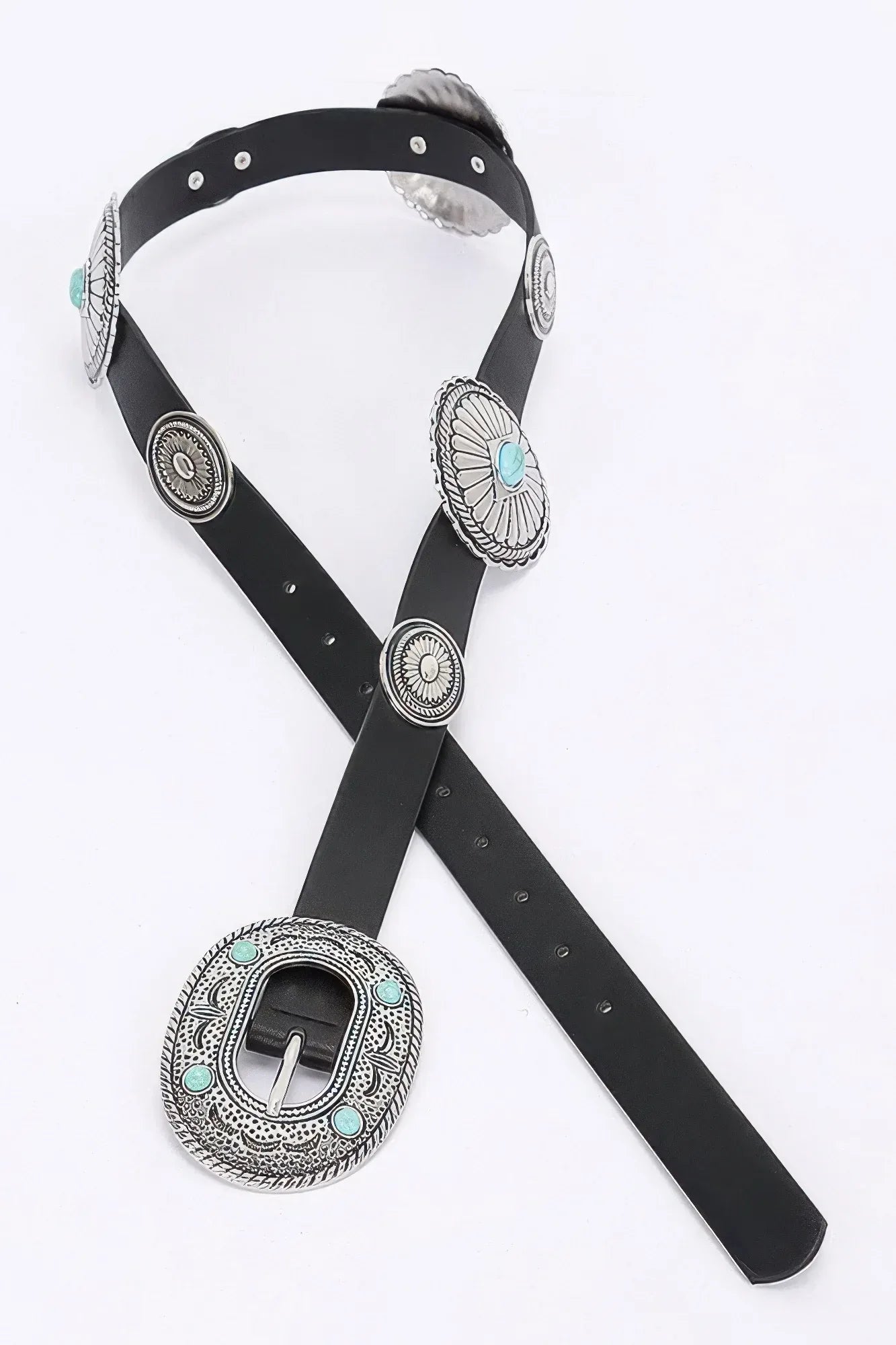 Multi Metal Vintage Pu Belt | Mixtshop LLC