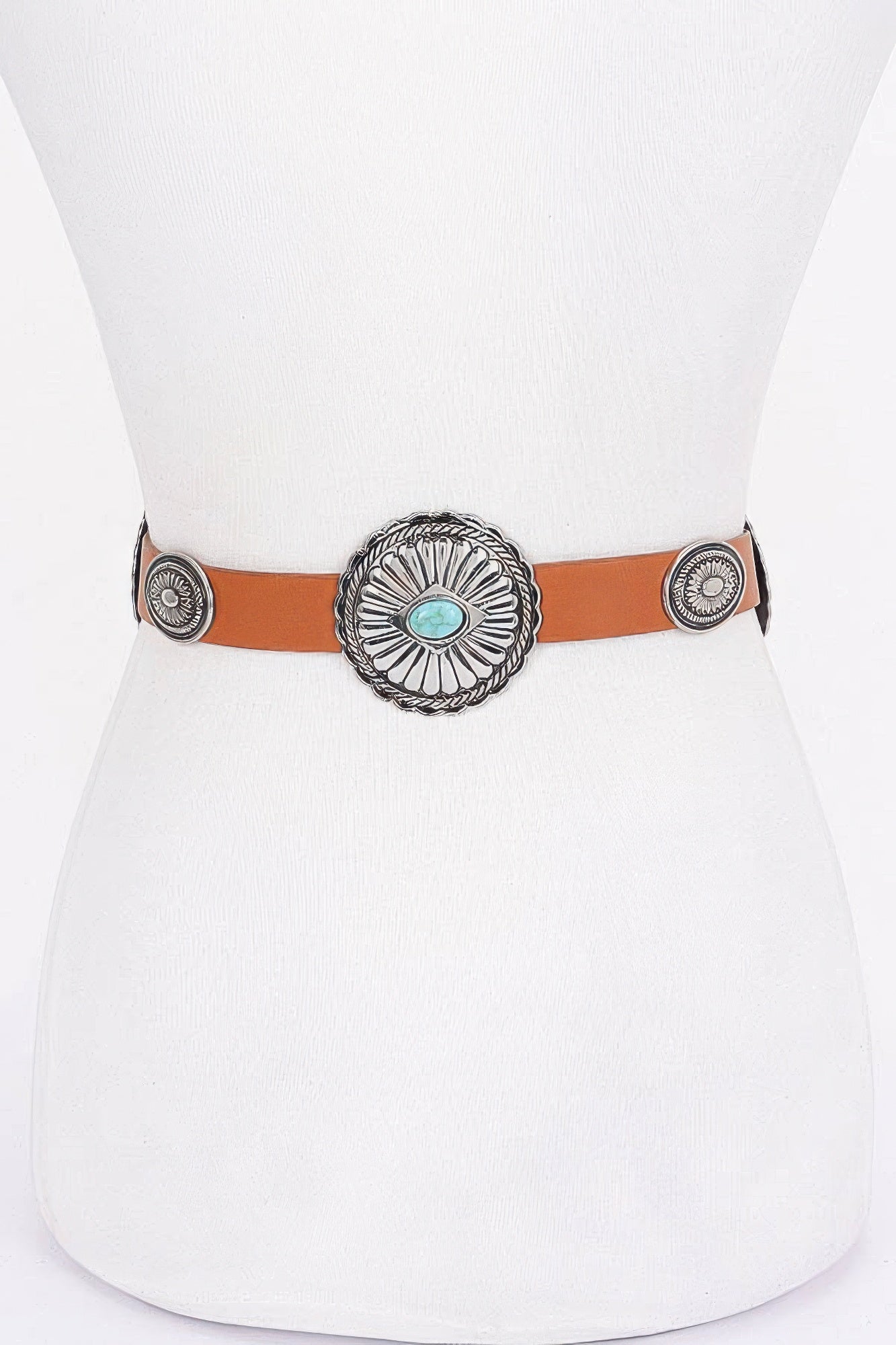 Multi Metal Vintage Pu Belt | Mixtshop LLC