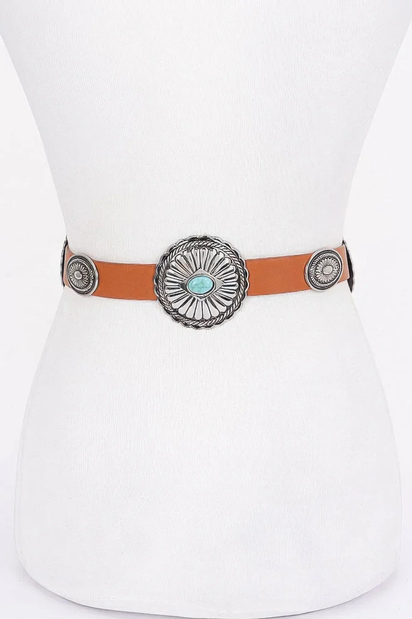 Multi Metal Vintage Pu Belt | Mixtshop LLC