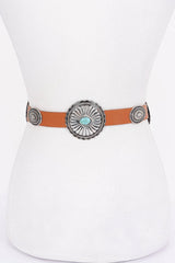 Multi Metal Vintage Pu Belt | Mixtshop LLC
