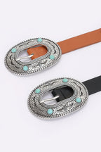Multi Metal Vintage Pu Belt | Mixtshop LLC