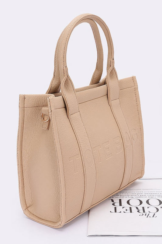 Faux Leather Tote Bag | Mixtshop LLC