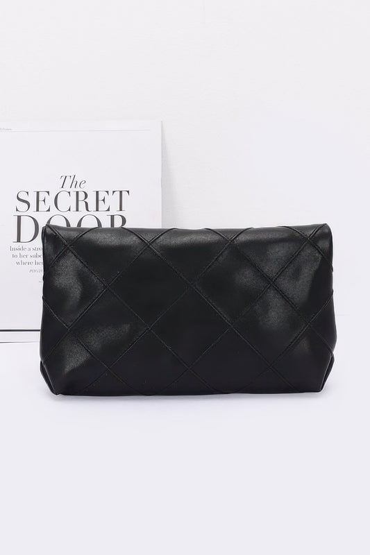 Quilted Faux Leather Pouch | Mixtshop LLC