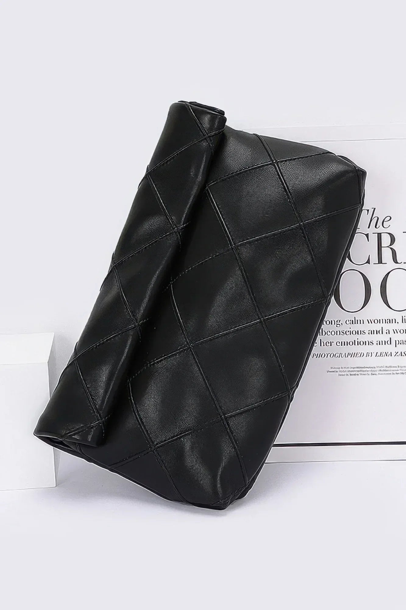 Quilted Faux Leather Pouch | Mixtshop LLC