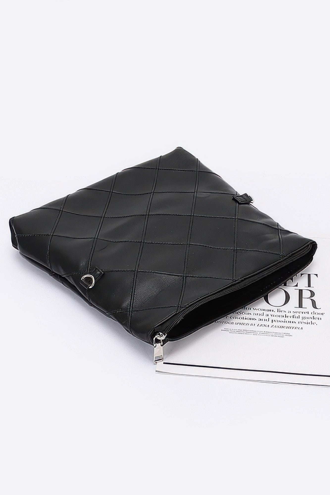 Quilted Faux Leather Pouch | Mixtshop LLC