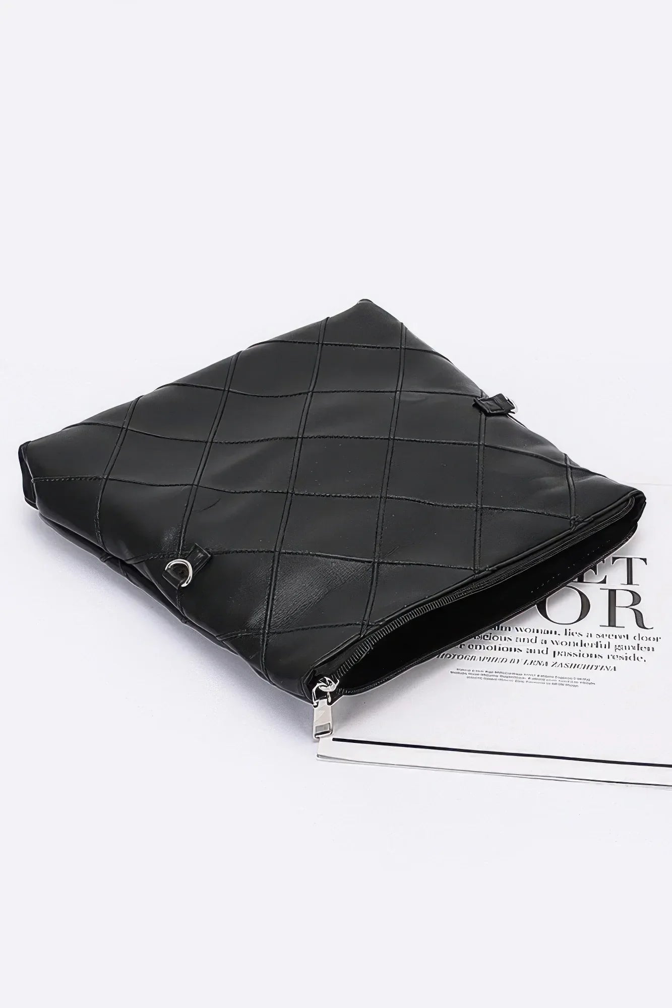 Quilted Faux Leather Pouch | Mixtshop LLC