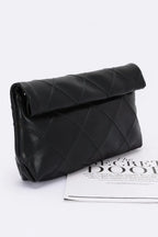 Quilted Faux Leather Pouch | Mixtshop LLC