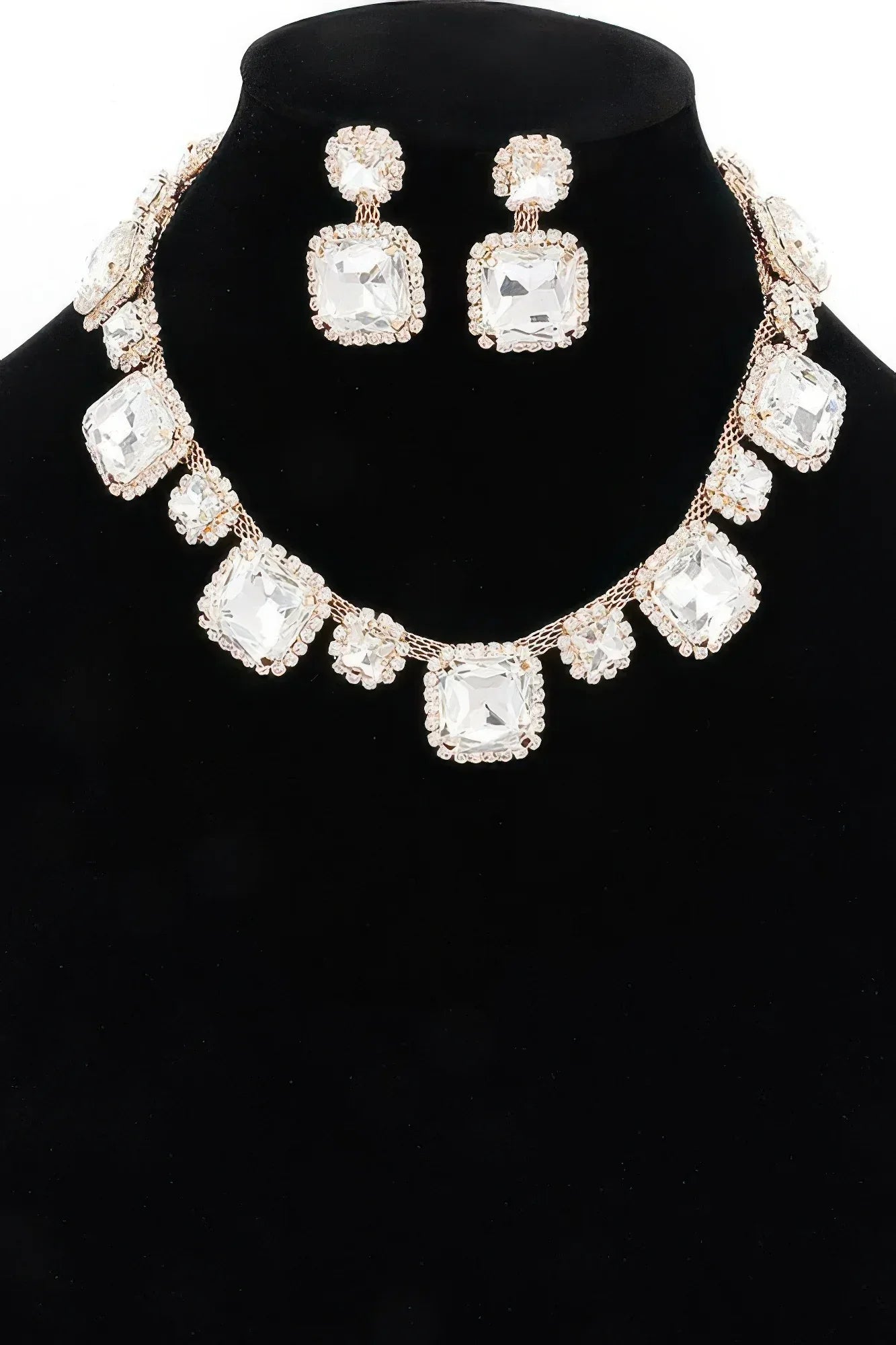 Rhinestone Party Necklace Set | Mixtshop LLC Main image