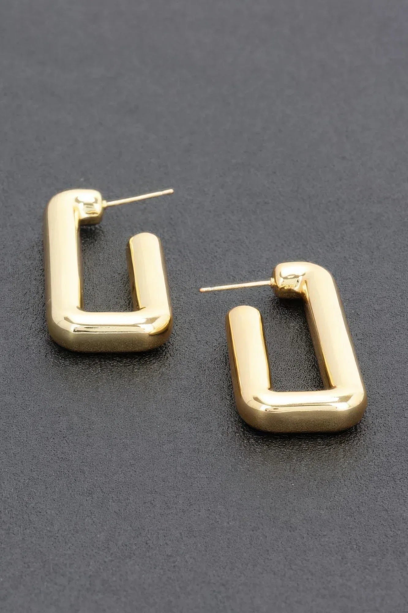 Metal Gold Dip Earring | Mixtshop LLC Main image