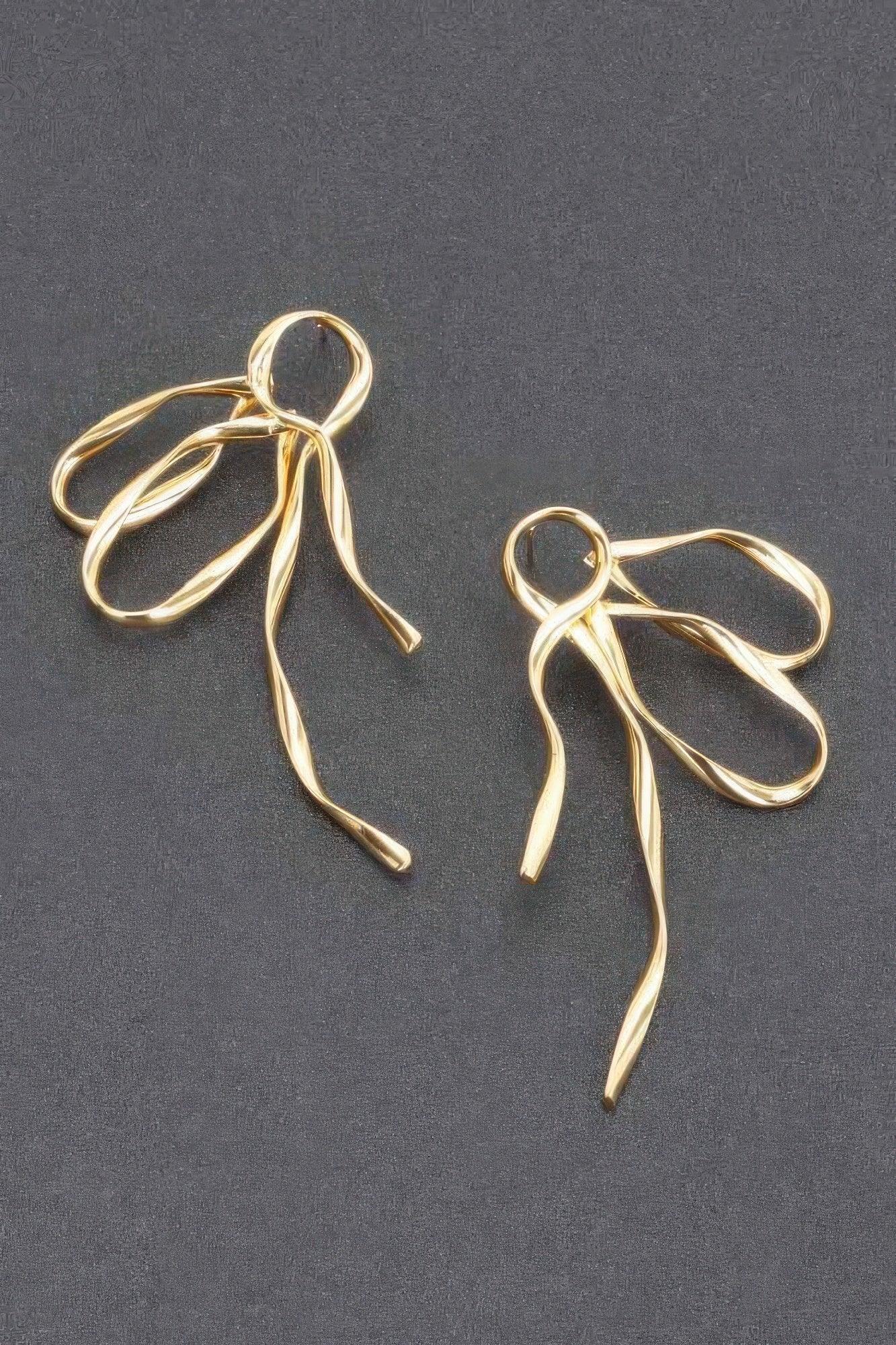 Metal Gold Dip Earring | Mixtshop LLC Main image