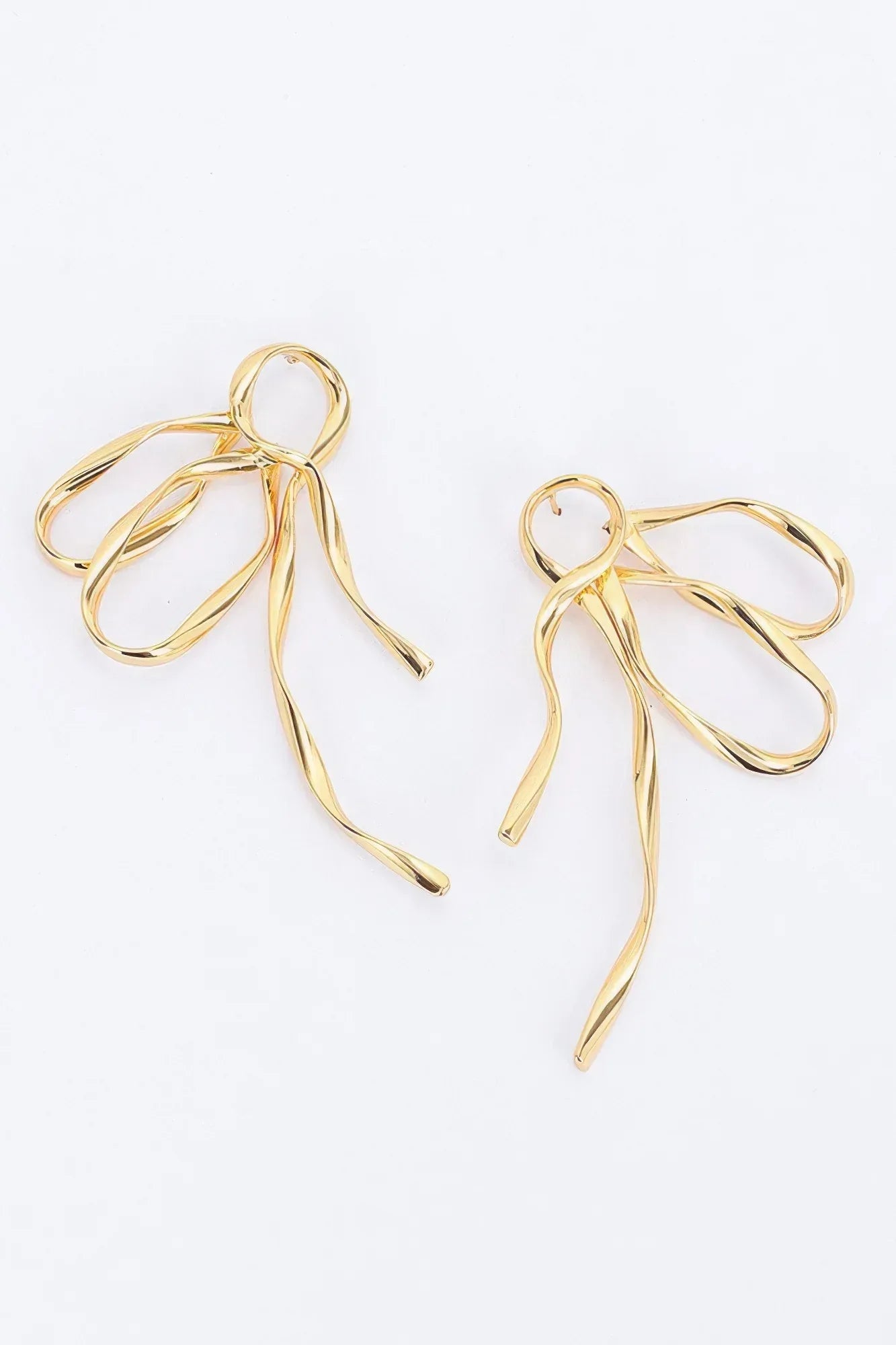 Metal Gold Dip Earring Secondary image