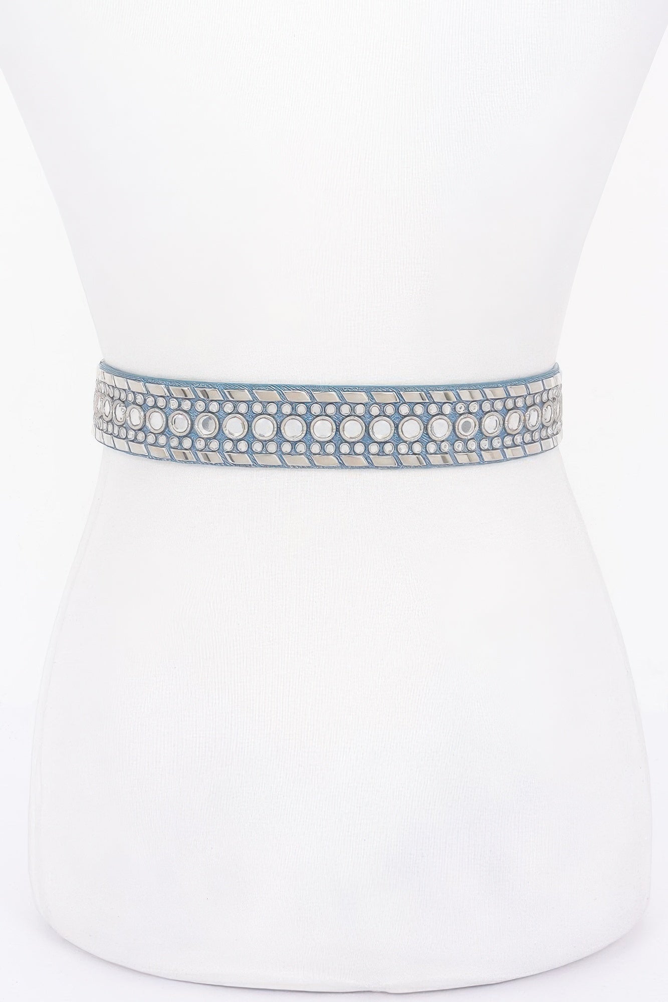 Rhinestone Metal Studded Multi Metal Belt | Mixtshop LLC
