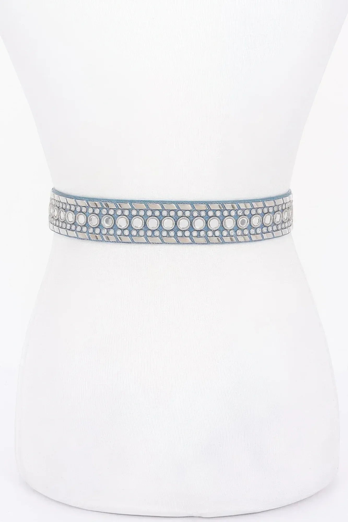 Rhinestone Metal Studded Multi Metal Belt | Mixtshop LLC