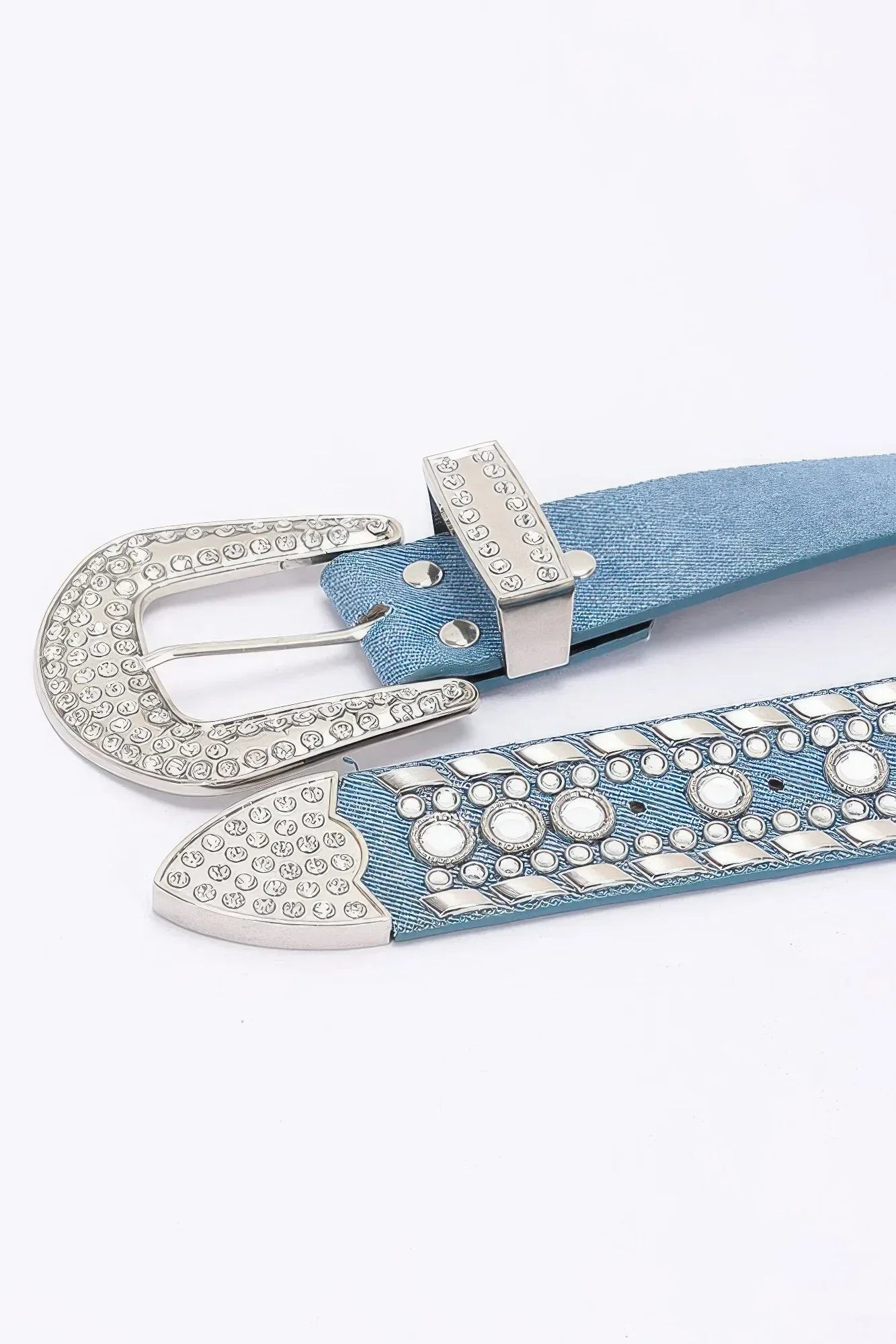 Rhinestone Metal Studded Multi Metal Belt | Mixtshop LLC