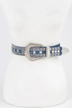 Rhinestone Metal Studded Multi Metal Belt | Mixtshop LLC