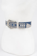 Rhinestone Metal Studded Multi Metal Belt | Mixtshop LLC