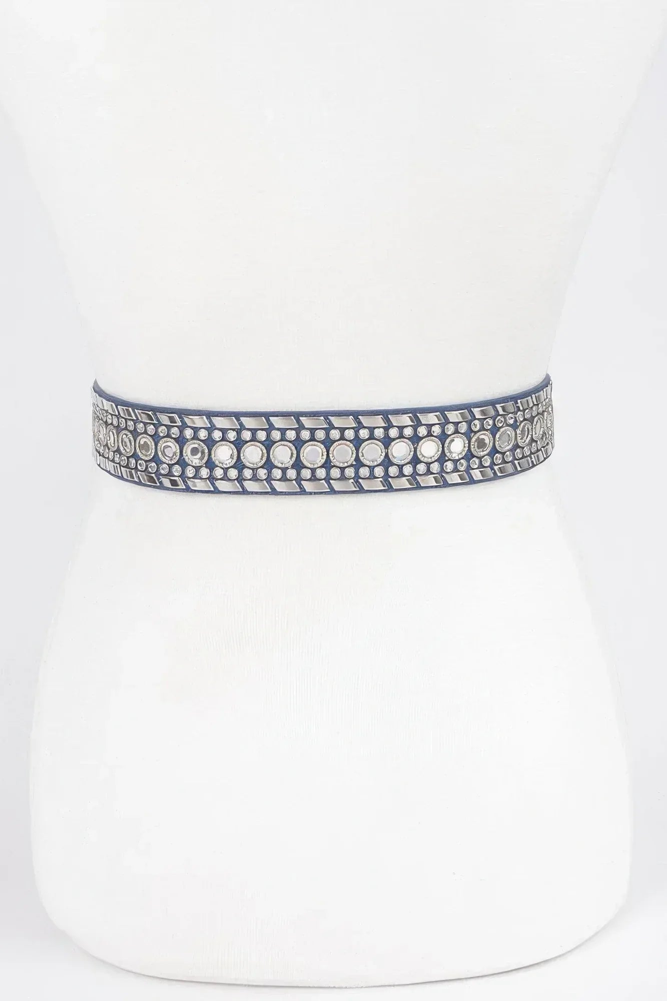 Rhinestone Metal Studded Multi Metal Belt | Mixtshop LLC